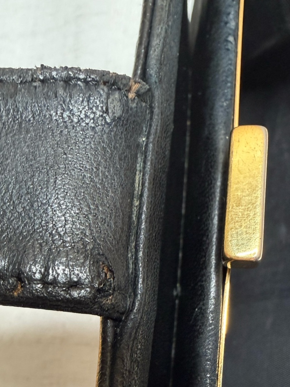 Chanel Vintage Black Caviar Leather CC Logo Long Wallet Clutch Gold tone - Picture 15 of 15